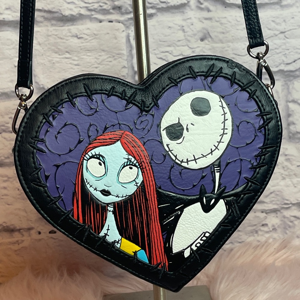Loungefly Jack and Sally heart purse